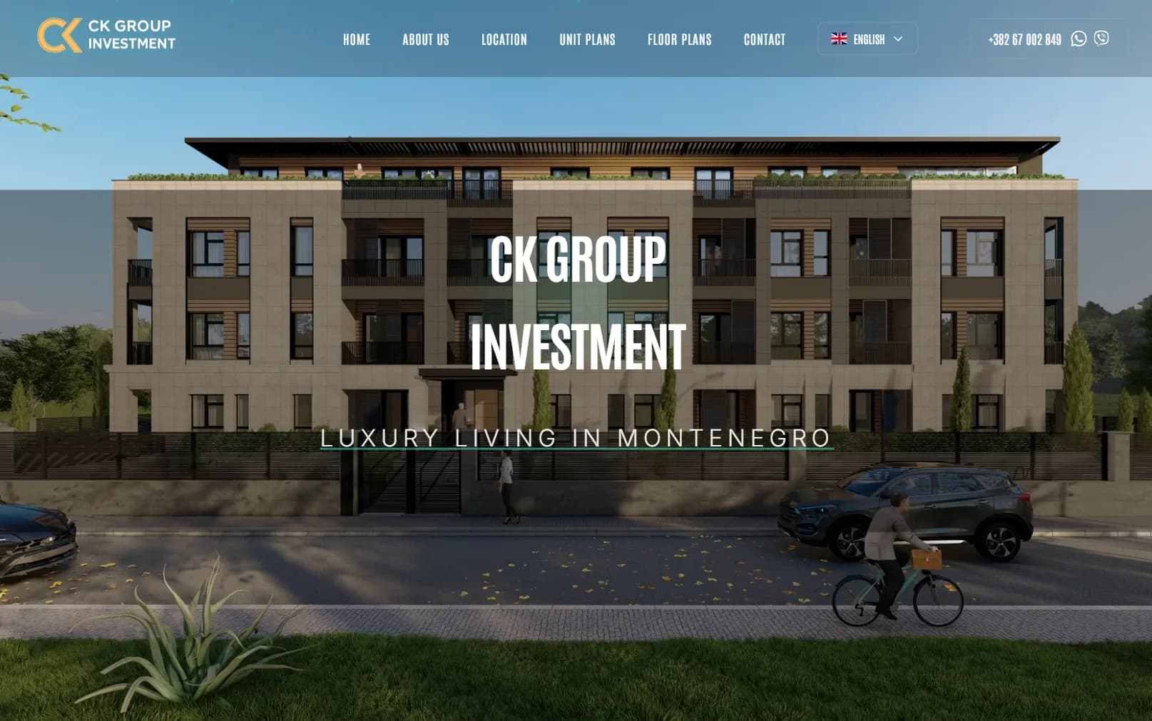 CK Group Investment website homepage